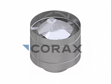 Зонт-К с ветрозащитой для дымохода Ø150 П (430/0,5) Corax