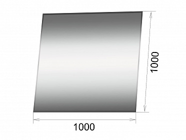 Лист нержавейки AISI 304 (толщина 0,5 мм) 1000*1000 мм