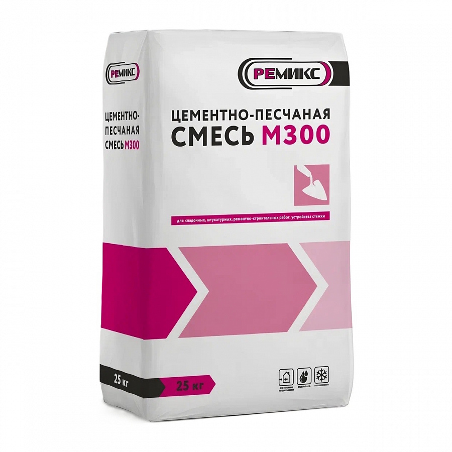 ЦПС М300 (цементно-песчаная смесь) Ремикс, 25 кг